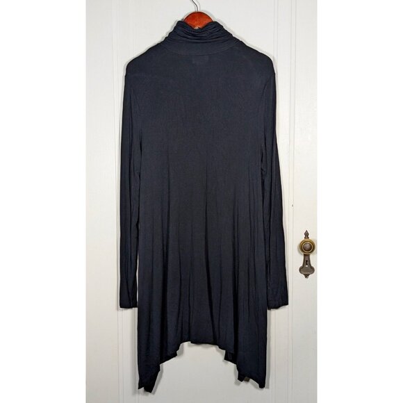 Soft Surroundings Dress Womens Large Tall Black Knee Length Pullover Stretch LT - Picture 2 of 3